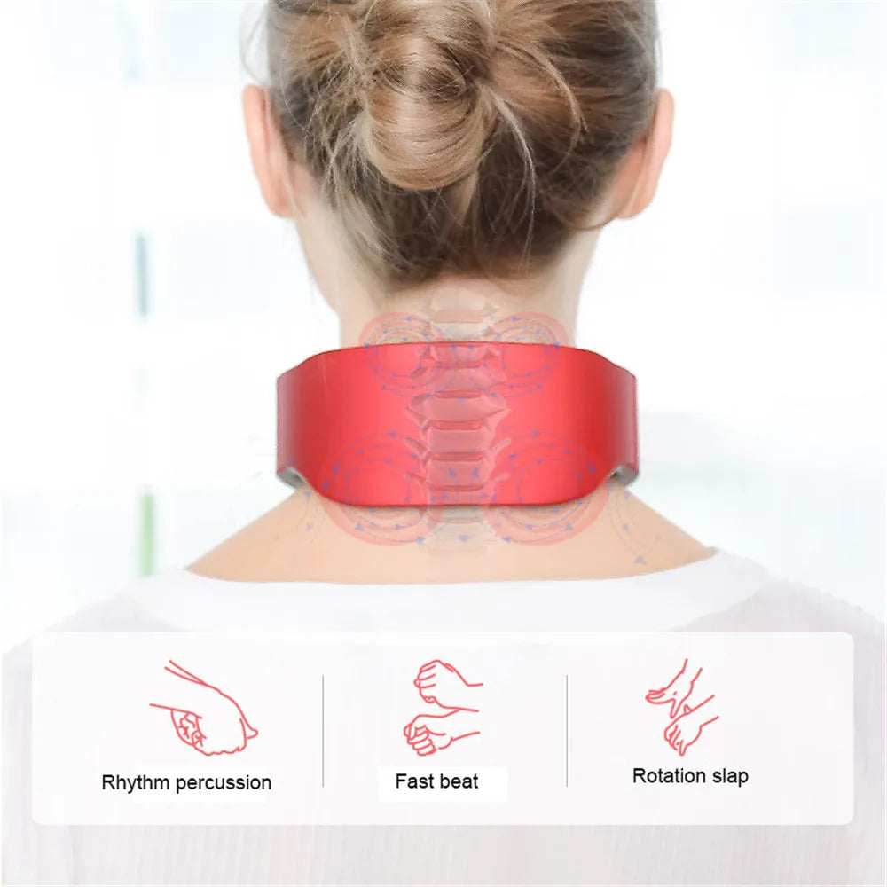 Electric Neck & Shoulder Massager – 4-Head TENS Pulse Pain Relief