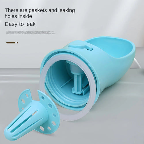 2-in-1 Portable Dog & Cat Water Bottle with Food Storage – Travel Pet Feeder Bowl