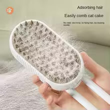 3-in-1 Steam Pet Grooming Brush | Electric Spray Massage Comb for Cats & Dogs