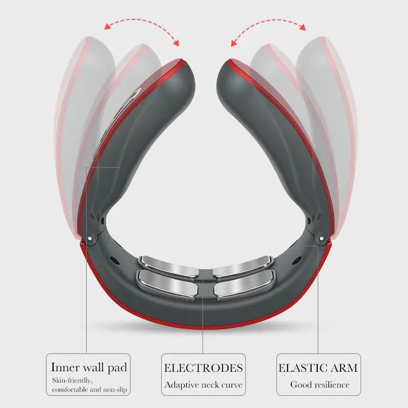Electric Neck & Shoulder Massager – 4-Head TENS Pulse Pain Relief