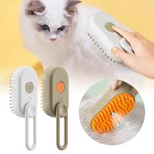 3-in-1 Steam Pet Grooming Brush | Electric Spray Massage Comb for Cats & Dogs