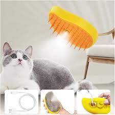 3-in-1 Steam Pet Grooming Brush | Electric Spray Massage Comb for Cats & Dogs