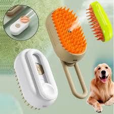 3-in-1 Steam Pet Grooming Brush | Electric Spray Massage Comb for Cats & Dogs